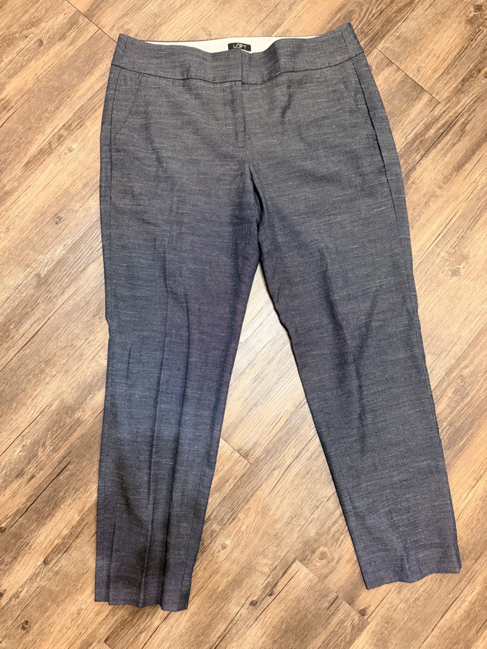 LOFT Women’s Gray Julie Trouser Pants size 8